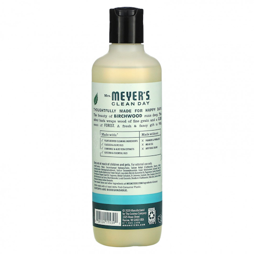 Mrs. Meyers Clean Day, Ароматерапевтическое гель для душа, береза, 473 мл (16 жидк. Унций) #1