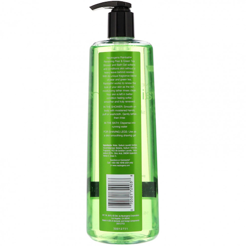 Neutrogena, Rainbath, Оновляющий гель для душа и ванны, Груша и зеленый чай, 16 ж. унц.(473 мл) #1