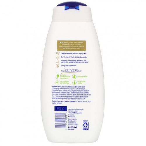 Nivea, Nourishing Body Wash, Botanical Blossom, 20 fl oz (591 ml) #1