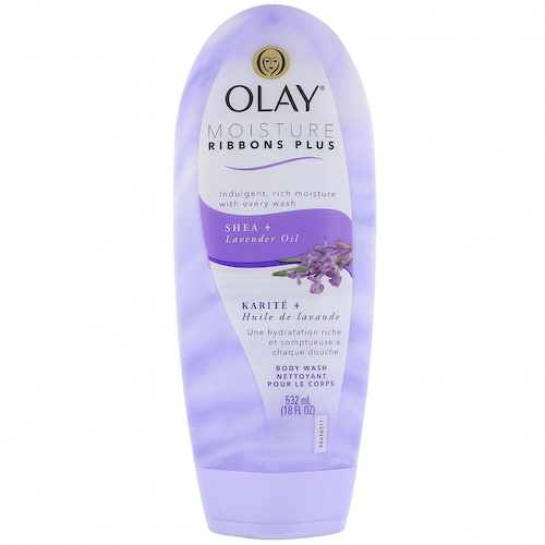 Olay, Moisture Ribbons Plus, гель для душа, масла ши + лаванды, 532 мл (18 жидк. унций) #1