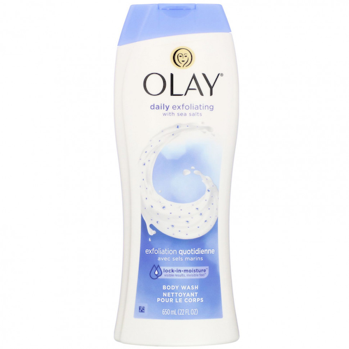 Olay, Отшелушивающий гель для душа для ежедневного использования, с морской солью, 650 мл (22 жидк. унции) #1