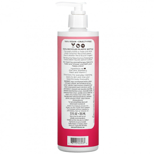 Pacifica, Strawberry Peach, Body Wash, 12 fl oz (355 ml) #1