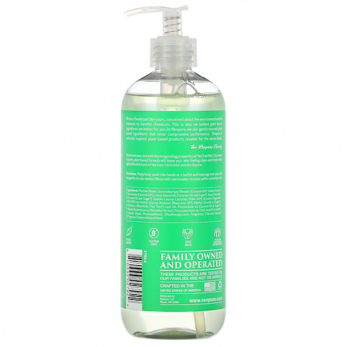 Renpure, Tea Tree Mint, освежающее увлажняющее средство для душа, 561 мл (19 жидк. Унций) #1