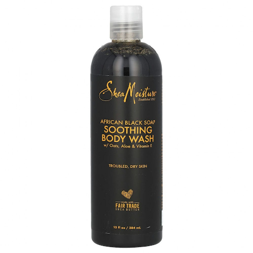 SheaMoisture, African Black Soap, успокаивающий гель для душа, 384 мл (13 жидк. Унций) #1
