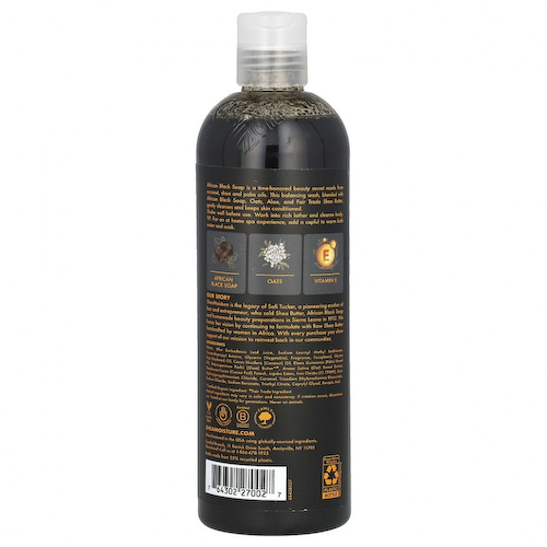 SheaMoisture, African Black Soap, успокаивающий гель для душа, 384 мл (13 жидк. Унций) #1