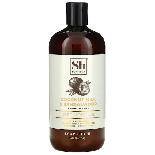 Soapbox, Deep Moisture Body Wash, Coconut Milk & Sandalwood, 16 fl oz (473 ml) #1