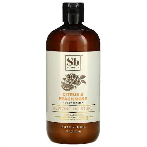 Soapbox, Reviving Moisture, Body Wash, Citrus & Peach Rose, 16 fl oz (473 ml) #1