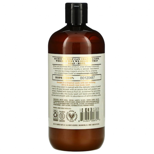 Soapbox, Reviving Moisture, Body Wash, Citrus & Peach Rose, 16 fl oz (473 ml) #1