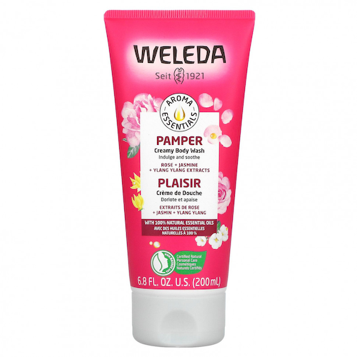 Weleda, Pamper, крем-гель для душа, с экстрактами розы, жасмина и иланг-иланга, 200 мл (6,8 жидк. унции) #1