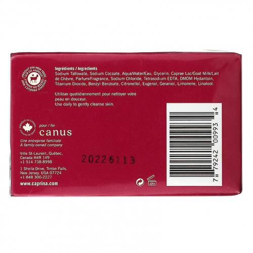 Caprina, Fresh Goat's Milk, мыло, оригинальная формула, 3 шт., 90 г (3,2 унции) #1