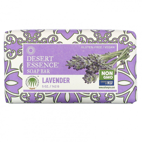 Desert Essence, Мыло с лавандой, 5 унций (142 г) #1