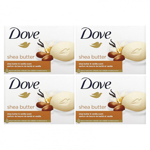 Dove, Beauty Bar Soap, масло ши и ваниль, 2 шт., По 106 г (3,75 унции) #1