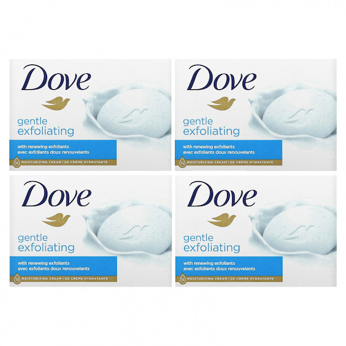 Dove, Beauty Bar Soap, мягкое отшелушивающее мыло, 2 шт. По 106 г (3,75 унции) #1