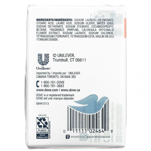 Dove, Успокаивающее мыло, 4 шт., 106 г (3,75 унции) #1