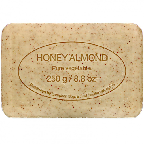 European Soaps, Барное мыло Pre de Provence, мед и миндаль, 250 г (8,8 унции) #1
