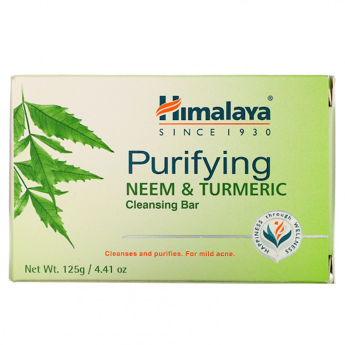 Himalaya, Чистящий и очищающий батончик, ним и куркума, 125 г #1