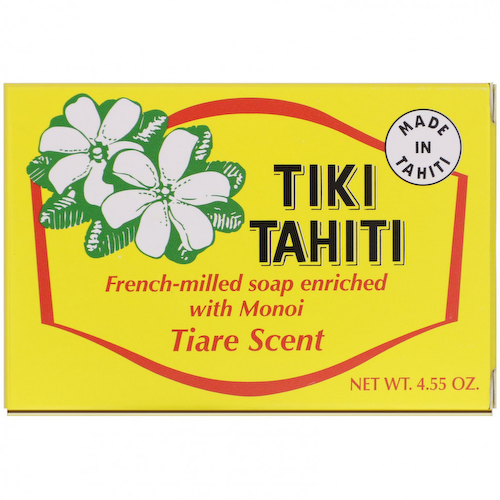 Monoi Tiare Tahiti, Мыло французского помола, обогащенное монои, с ароматом тиаре, 130 г (4,55 унции) #1
