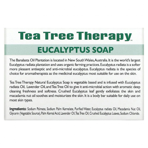 Tea Tree Therapy, Мыло с эвкалиптом, 99,2 г (3,5 унции) #1