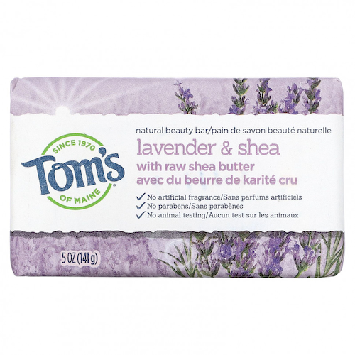 Tom's of Maine, Natural Beauty Bar, лаванда и ши, 141 г (5 унций) #1