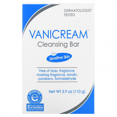 Vanicream, Очищающее мыло, для чувствительной кожи, без отдушек, 110 г (3,9 унции) #1