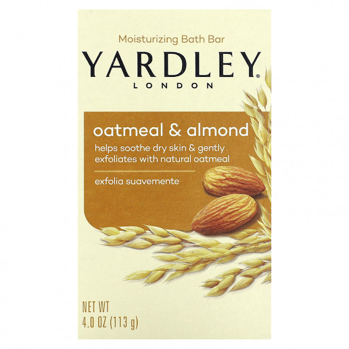 Yardley London, Увлажняющий батончик для ванн, овсянка и миндаль, 113 г (4 унции) #1