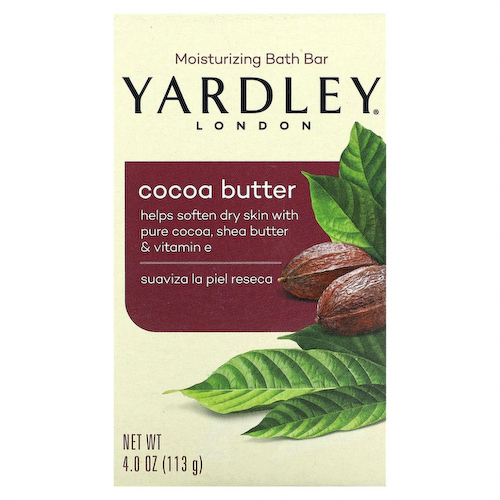 Yardley London, Увлажняющий батончик для ванн, какао-масло, 113 г (4 унции) #1