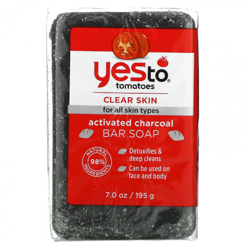 Yes To, Tomatoes, кусковое мыло с активированным углем, 195 г (7 унций) #1