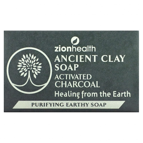 Zion Health, Ancient Clay Soap, активированный уголь, 170 г (6 унций) #1