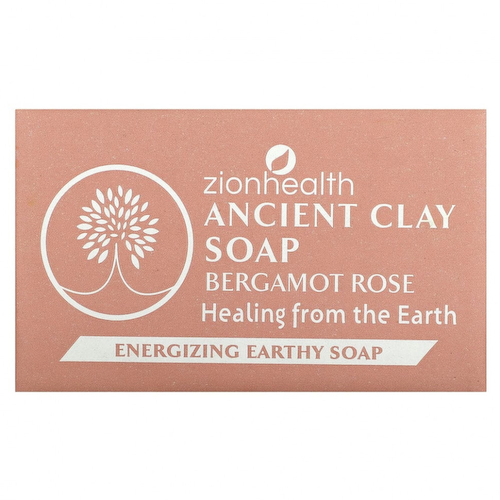 Zion Health, Мыло с древней глиной, бергамот и роза, 170 г (6 унций) #1
