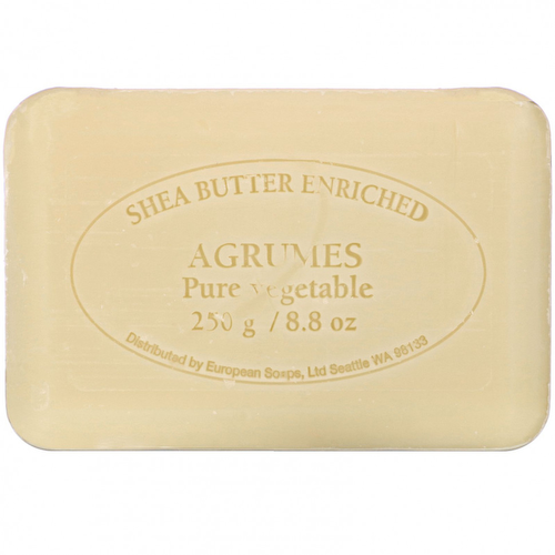European Soaps, Pre de Provence, Кусковое мыло, Agrumes, 8,8 унции (250 г) #1