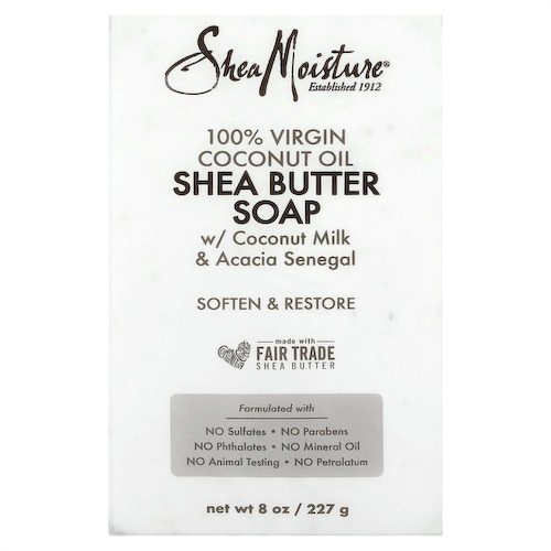 SheaMoisture, мыло из 100% кокосового масла первого отжима и масла ши, 230 г (8 унций) #1