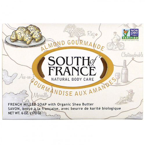 South of France, Almond Gourmande, мыло французского помола с органическим маслом ши, 170 г (6 унций) #1