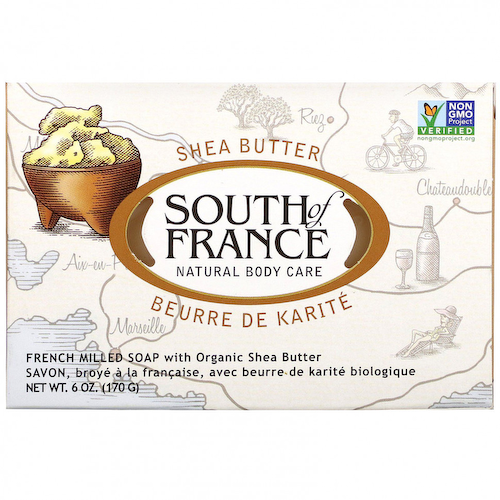 South of France, Мыло французского помола с органическим маслом ши, 170 г (6 унций) #1