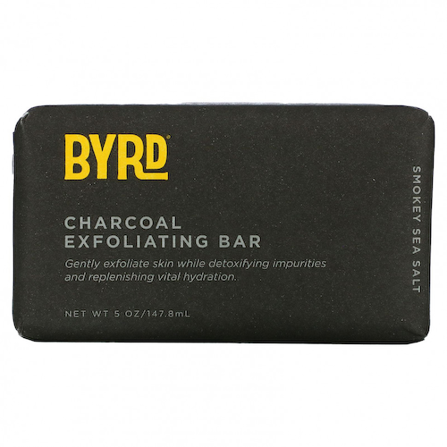 Byrd Hairdo Products, Отшелушивающее мыло с древесным углем, морская соль с дымком, 5 унций (147,8 мл) #1