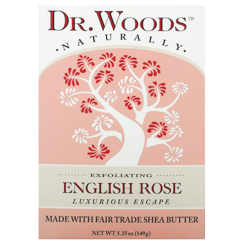 Dr. Woods, Английское мыло с ароматом розы, эффект осветления кожи, 149 г (5,25 унции) #1