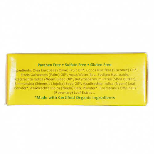 Organix South, TheraNeem Organix, Neem Therap? Cleansing Bar, Neem Leaf, Oil & Bark, 4 oz (113 g) #1