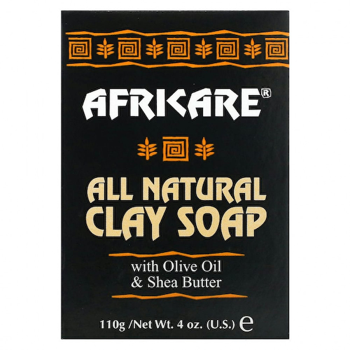Cococare, Africare, Полностью натуральное мыло с глиной, 4 унции (110 г) #1