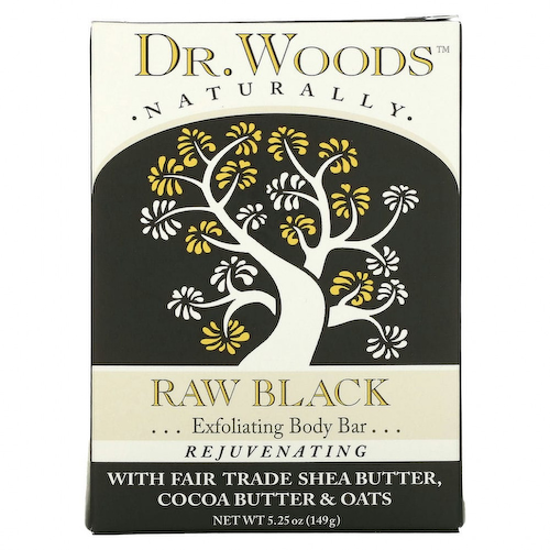 Dr. Woods, Сырое черное мыло для тела, 149 г (5,25 унции) #1