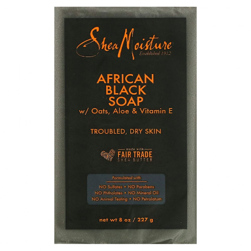 SheaMoisture, африканское черное мыло с маслом ши, 230 г (8 унций) #1
