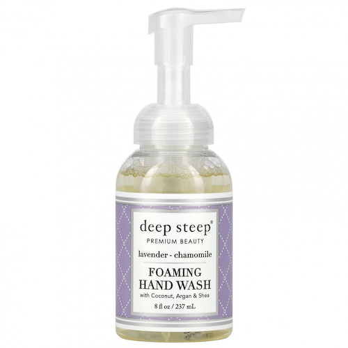 Deep Steep, мыло для рук с кокосовым, аргановым маслами и маслом ши, лаванда и ромашка, 237 мл (8 жидк. унций) #1