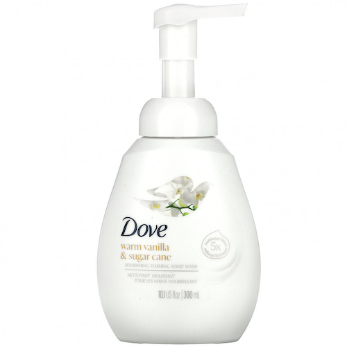 Dove, Питательная пенка для мытья рук, с теплой ванилью и сахарным тростником, 300 мл (10,1 жидк. Унции) #1
