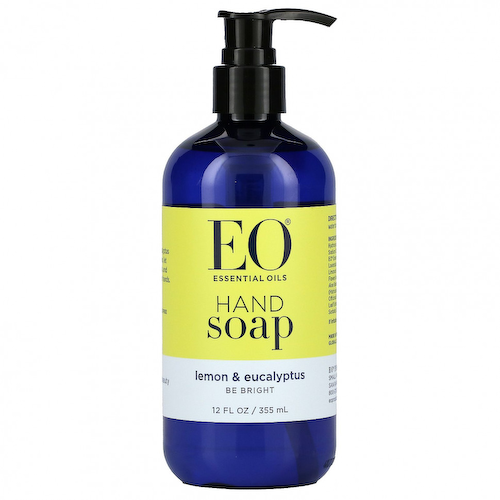 EO Products, Жидкое мыло для рук, лимон и эвкалипт, 12 жидких унций (360 мл) #1