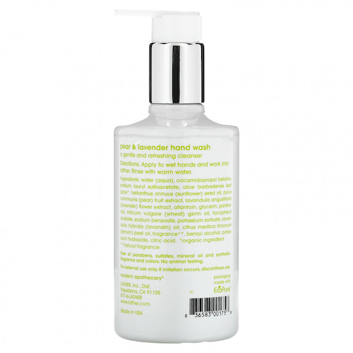 Lather, средство для мытья рук с грушей и лавандой, 295 мл (10 жидк. унций) #1