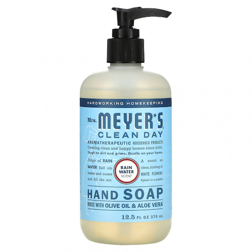 Mrs. Meyers Clean Day, Мыло для рук, дождевая вода, 370 мл (12,5 жидк. Унции) #1