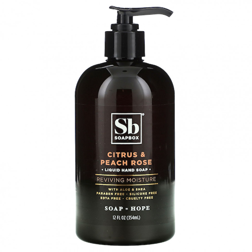 Soapbox, Reviving Moisture Liquid Hand Soap, Citrus & Peach Rose, 12 fl oz (354 ml) #1