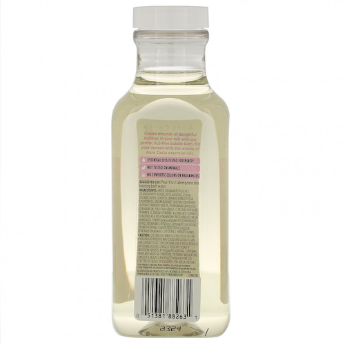 Aura Cacia, Ароматерапевтическая пена для ванны, умиротворяющая герань, 13 жидких унций (384 мл) #1