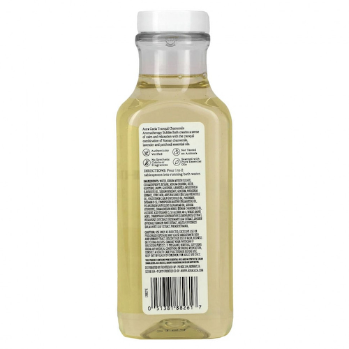 Aura Cacia, Ароматерапевтическая пена для ванны, успокаивающая ромашка, 13 жидких унций (384 мл) #1