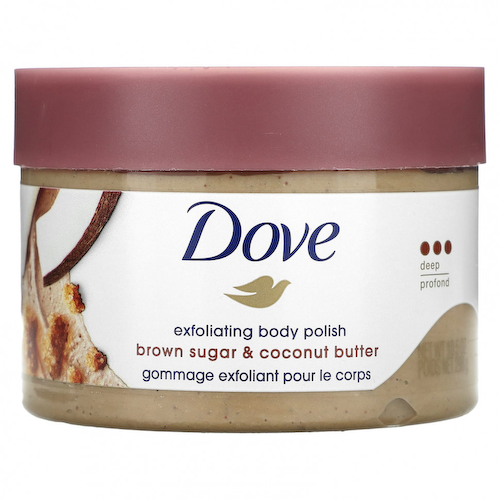 Dove, Отшелушивающий лак для тела, коричневый сахар и кокосовое масло, 298 г (10,5 унции) #1