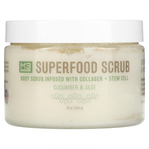M3 Naturals, Скраб Superfood, огурец и алоэ, 340 г (12 унций) #1