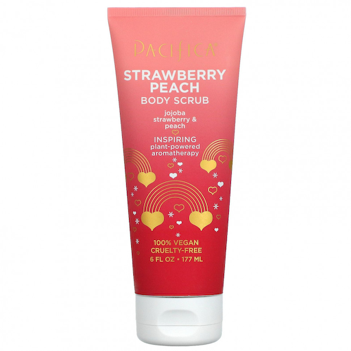 Pacifica, Strawberry Peach, Body Scrub, 6 fl oz (177 ml) #1